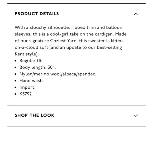 Madewell Edgewater Bubble Sleeve Cardigan Sweater - Picture 2 of 6